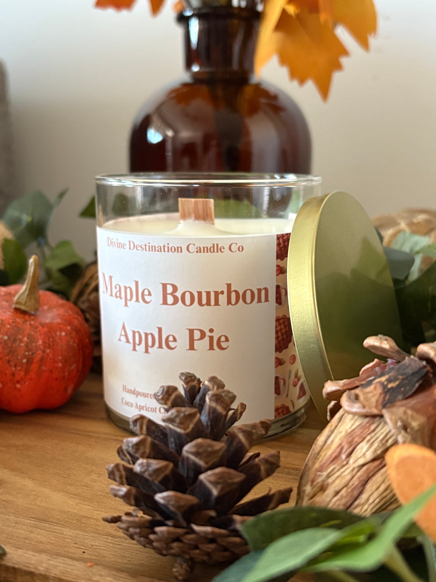 Maple Bourbon Apple Pie 9 oz Candle